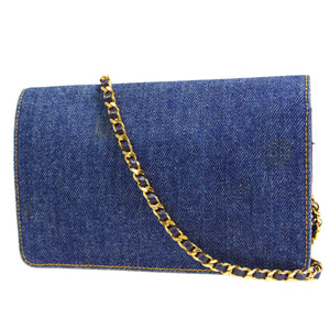 CHANEL Denim Wallet on Chain