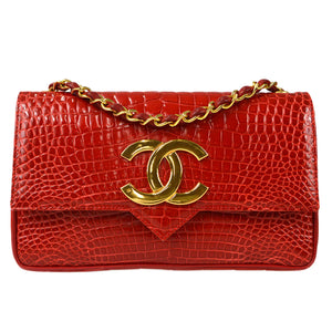 CHANEL Small Crocodile Flap