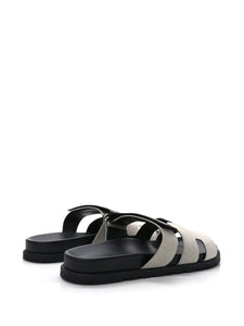 HERMES Men's Chypre Toile Sandals