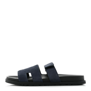 HERMES Suede Chypre Sandals