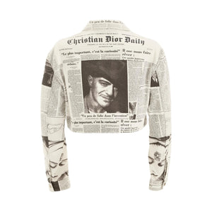 CHRRISTIAN DIOR Newspaper Jacket
