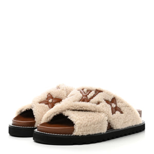LOUIS VUITTON Shearling Sandals