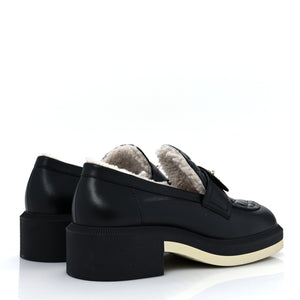CHANEL Shearling Loafers