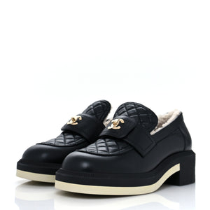 CHANEL Shearling Loafers