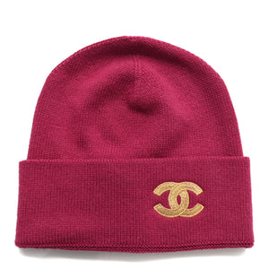 CHANEL CC Cashmere Beanie