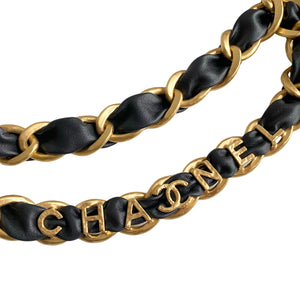 CHANEL Letter Leather Belt